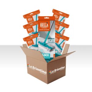 KIT PAVIMENTO VELOCE: 1 SCOPA LAVAPAVIMENTO + 60 PANNI DI RICAMBIO