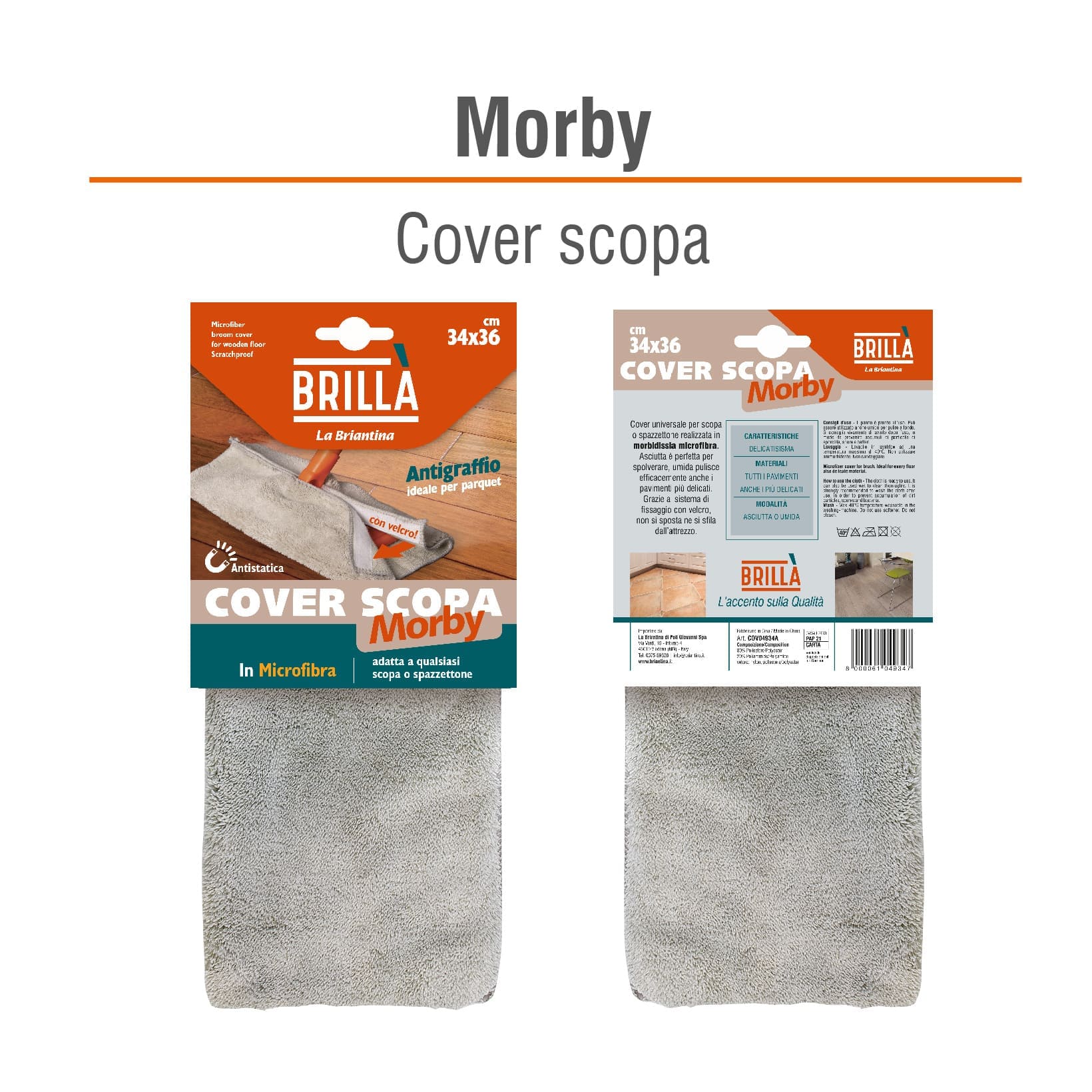 COVER PER SCOPA IN MICROFIBRA