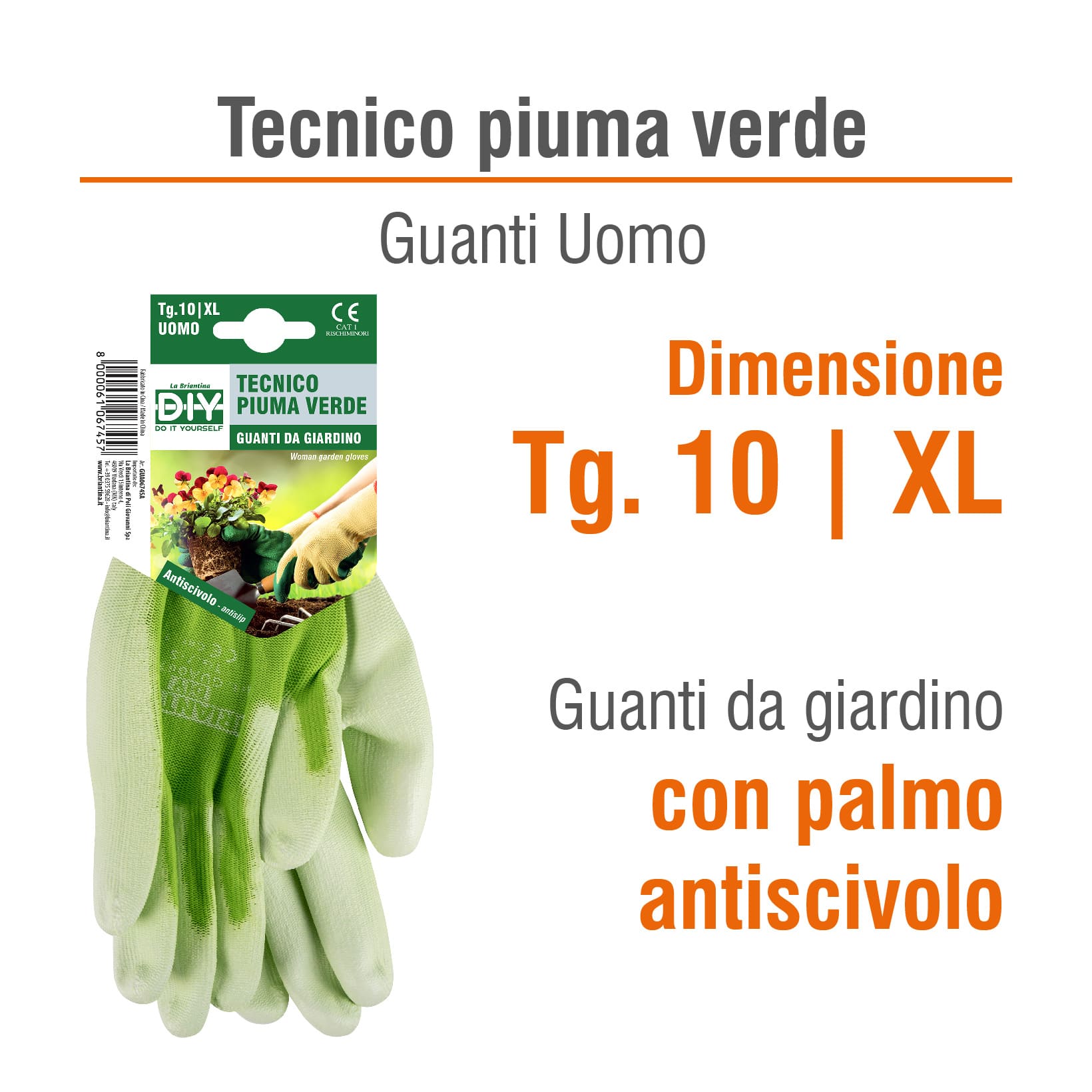 GUANTI DA GIARDINO XL TAGLIA 10: 1 PAIO