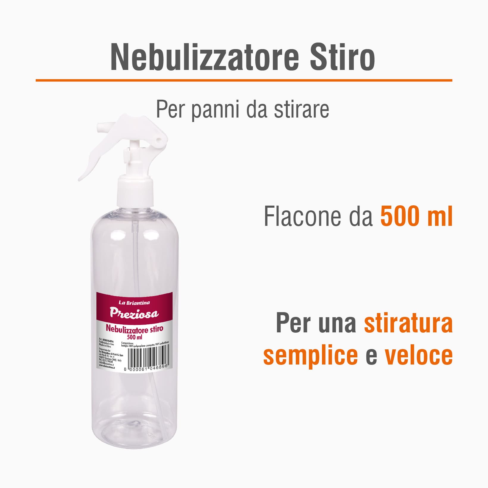 NEBULIZZATORE PER STIRO 500 ML