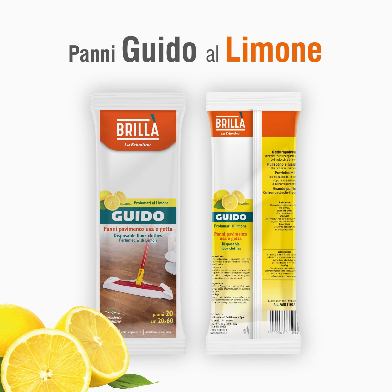 1 CONFEZIONE DI VELINE PAVIMENTO AL LIMONE: 20 VELINE