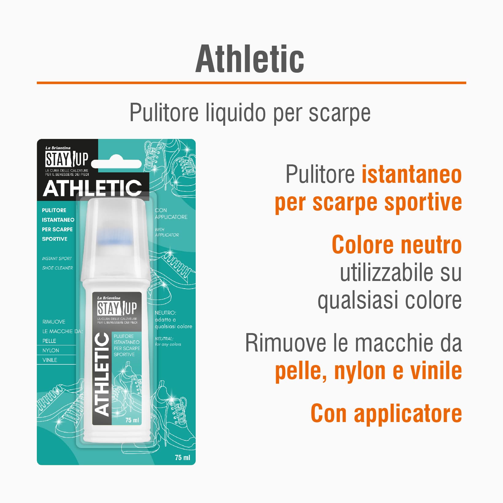 LIQUIDO PULITORE PER SCARPE SPORTIVE