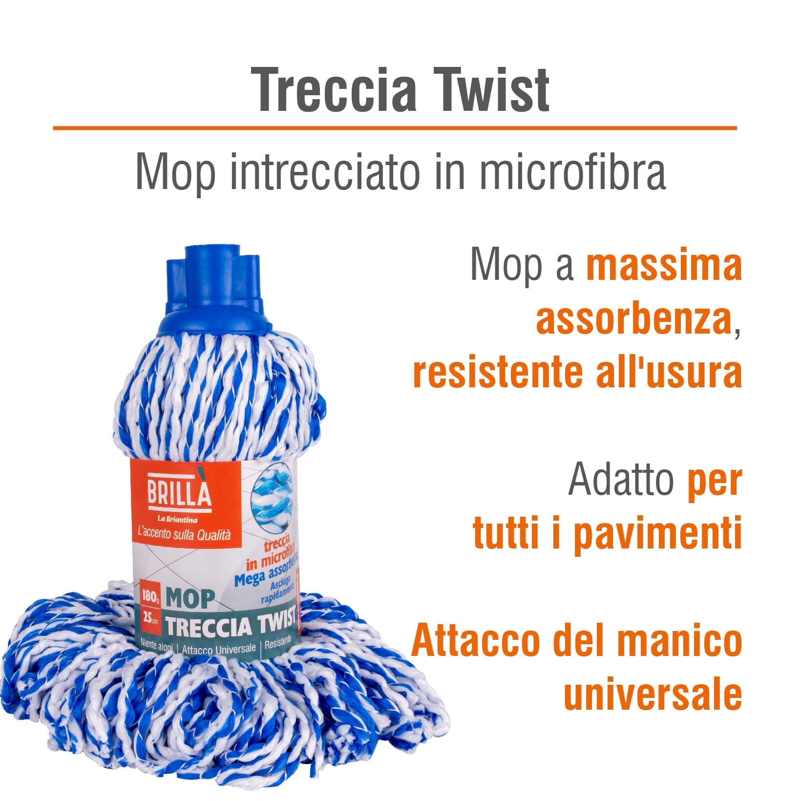 MOP MICROFIBRA TRECCIA TWIST