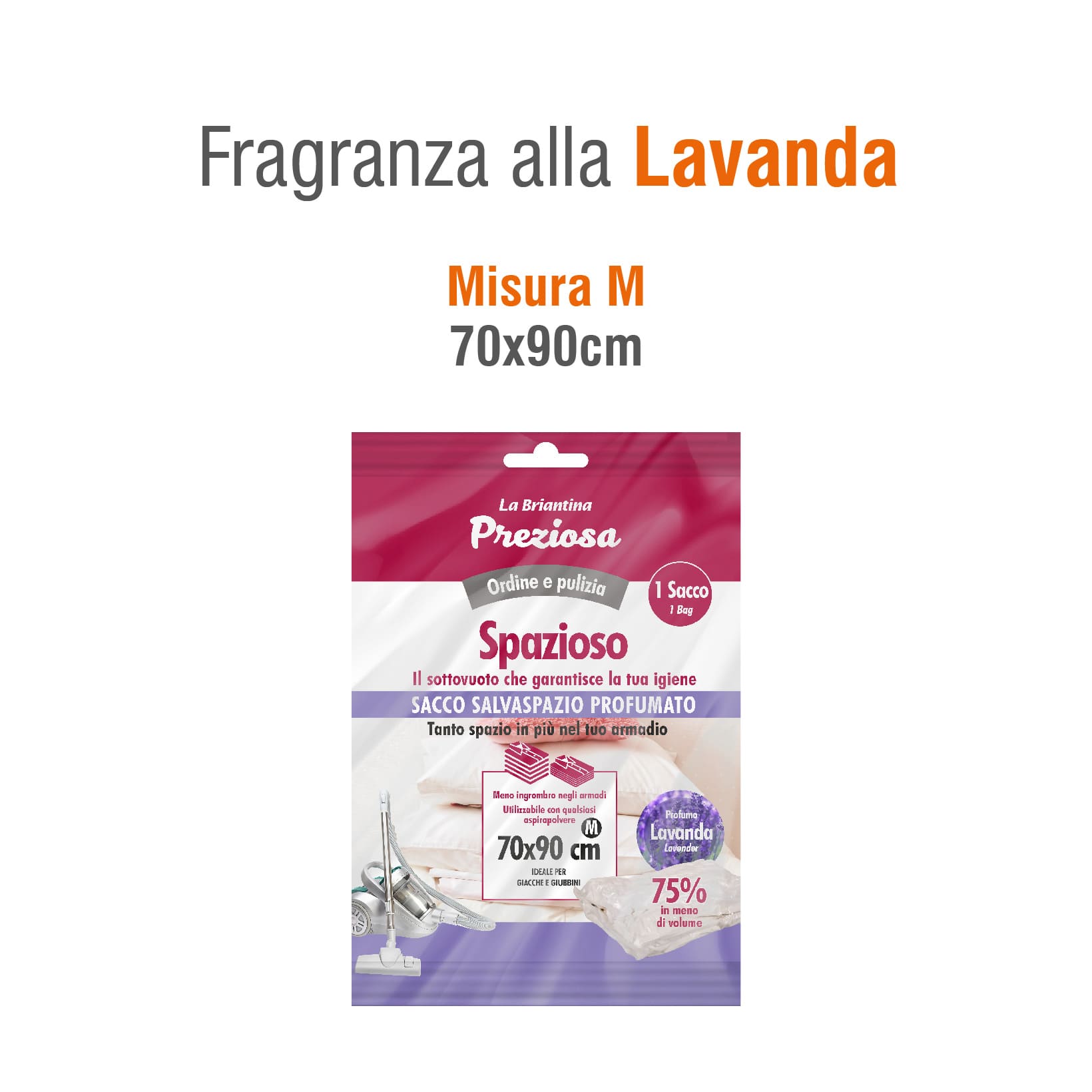 SACCO SALVASPAZIO ALLA LAVANDA PER GIACCHE E GIUBBINI