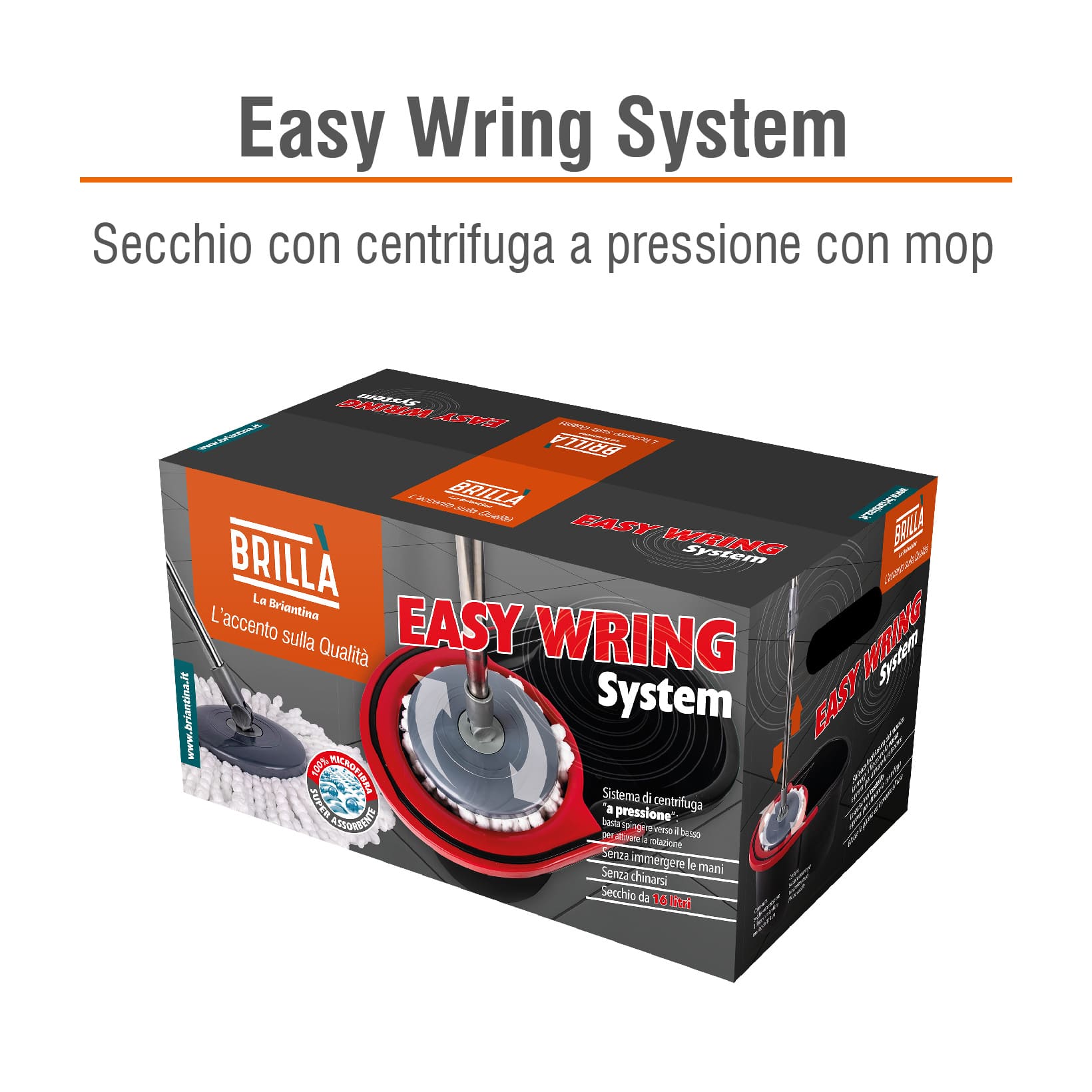 BOX EASY WRING: 1 SECCHIO A CENTRIFUGA + 1 MOP