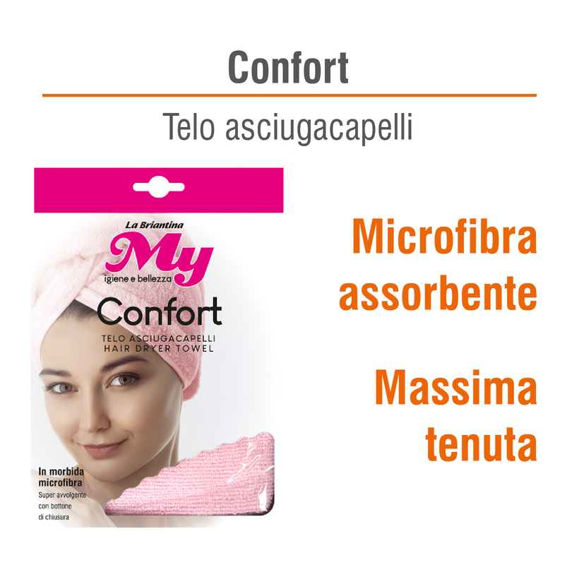 TELO ASCIUGA CAPELLI IN MICROFIBRA